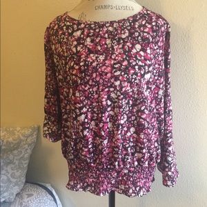 Michael Kors elastic waist blouse